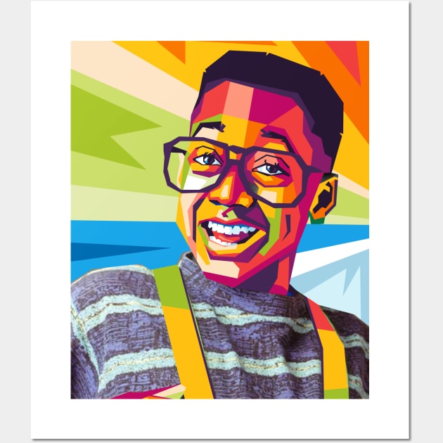 steve urkel Wall Art by cool pop art house